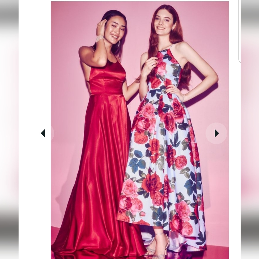 Betsy & Adam Floral Formal Gown - Picture 6 of 6